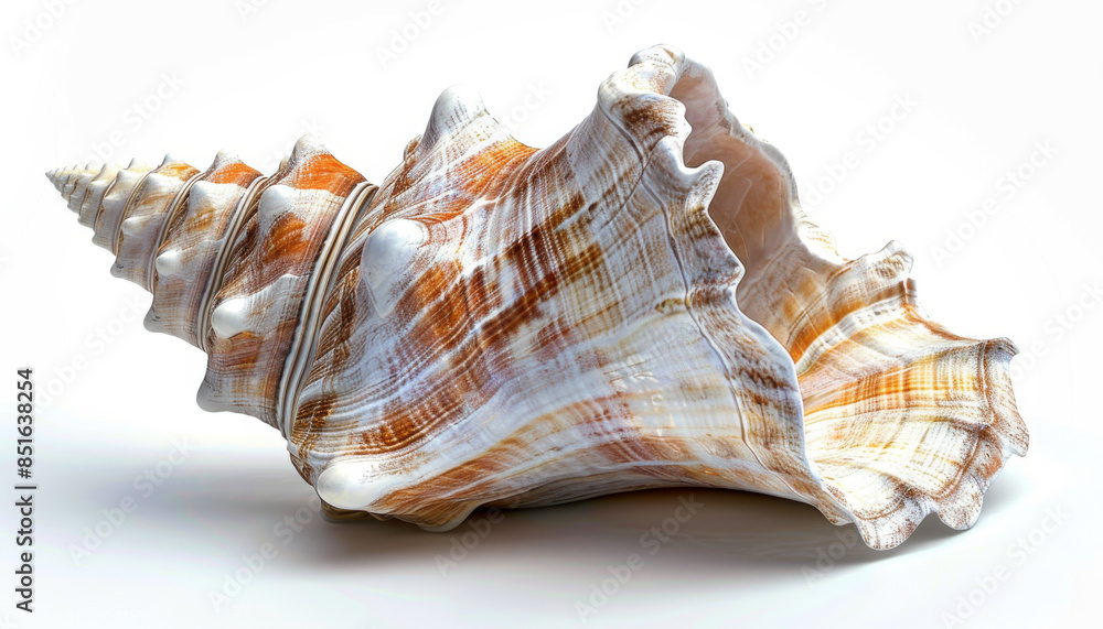 conch shell isolated on a white background conch shell isolated on a white background