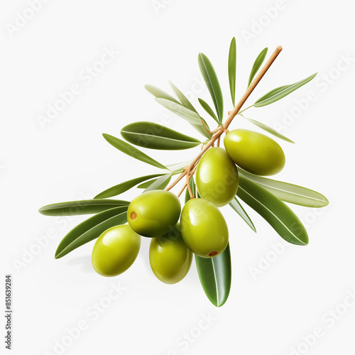 Wallpaper Mural green olives with leaves Torontodigital.ca