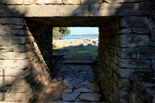 byzantine castrum in N.P. Brioni, Croatia photo