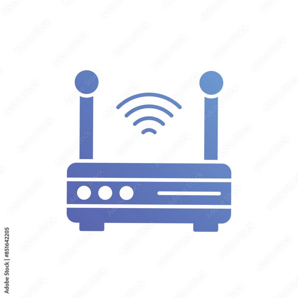 Wi-Fi router vector icon Wi-Fi router vector icon