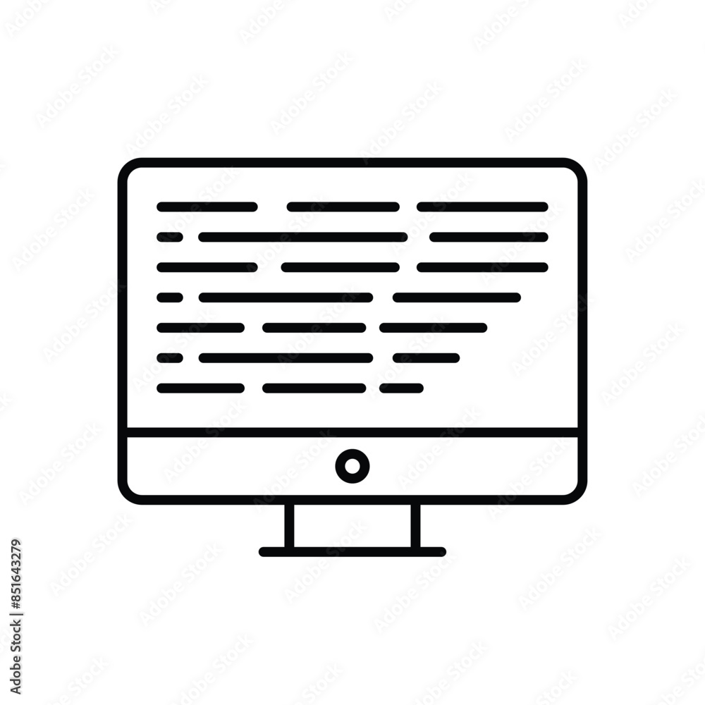 Coding vector icon Coding vector icon