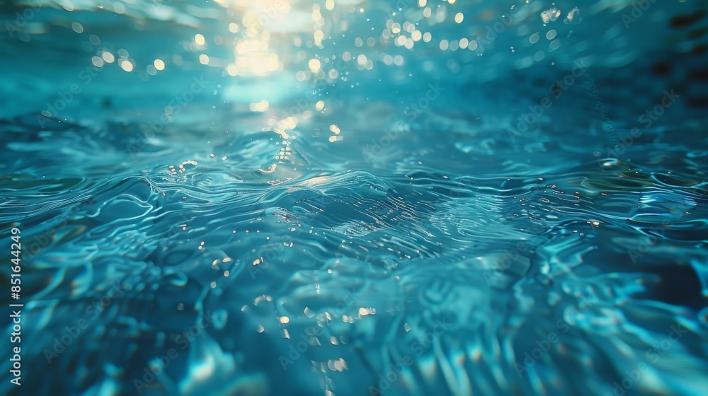 Blue water with ripples on the surface. Blue water with ripples on the surface.