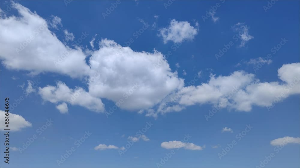Landscape in the afternoon with white clouds that seem to be growing Landscape in the afternoon with white clouds that seem to be growing