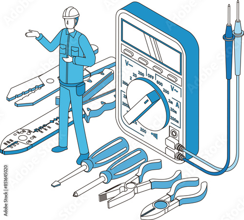 電気工事士のイメージイラスト