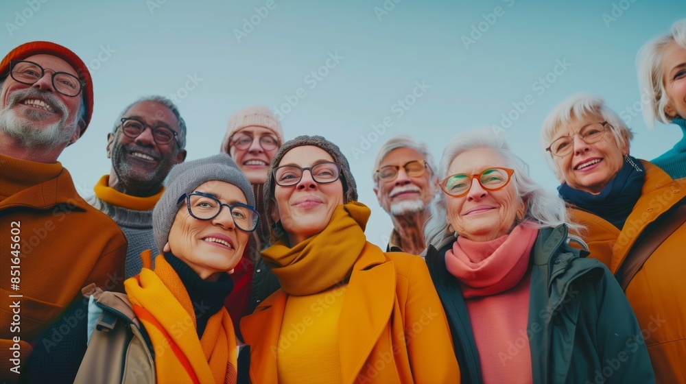 Diverse group of people standing, unity in diversity concept. Diverse group of people standing, unity in diversity concept.