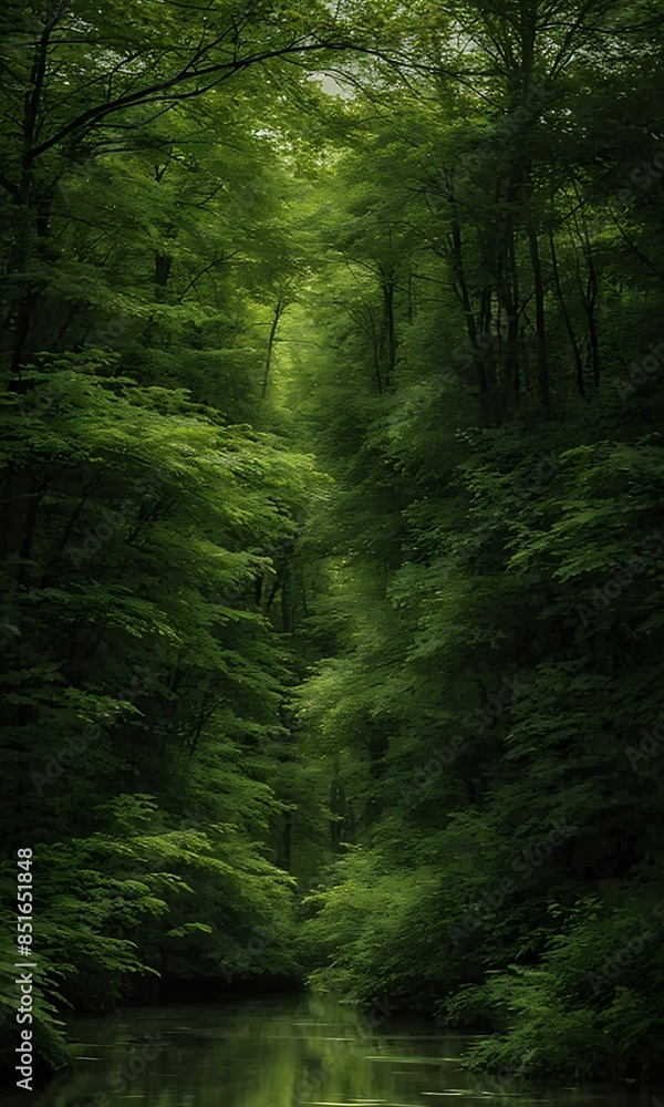 Obraz premium darkness fully deep mystery jungle view