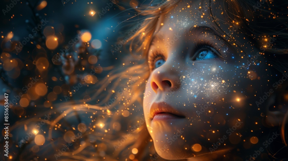 The beautiful contrast of blue and orange bokeh lights creates an abstract and artistic background The beautiful contrast of blue and orange bokeh lights creates an abstract and artistic background
