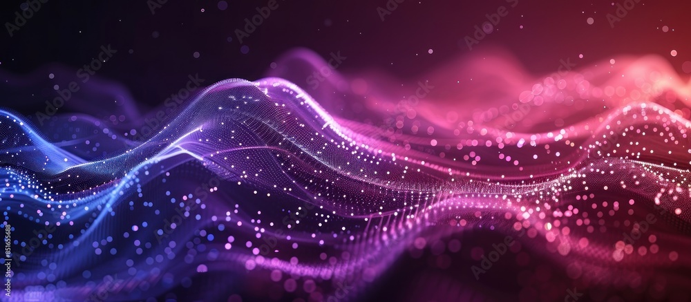 Abstract Purple and Pink Digital Wave Abstract Purple and Pink Digital Wave