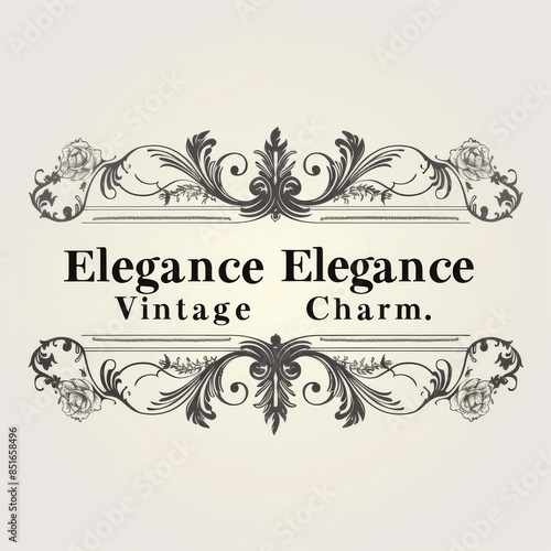 Inspirational Text: Include minimalistic text with a vintage font, such as "Timeless Elegance" or "Vintage Charm." The text should be integrated tastefully so as not to overpower the visual elements. 