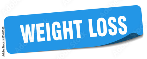 weight loss sticker. weight loss label