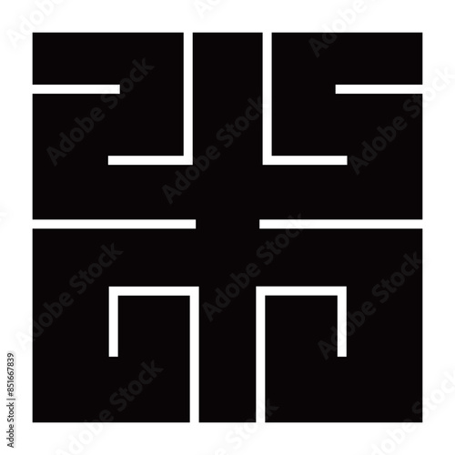 家紋です。角字という種類です。木の形です。