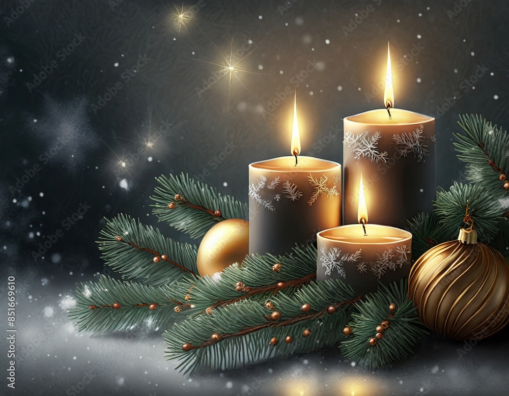 christmas decoration with candle christmas decoration with candle