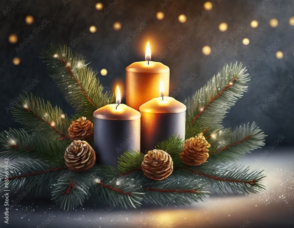 christmas decoration with candle christmas decoration with candle