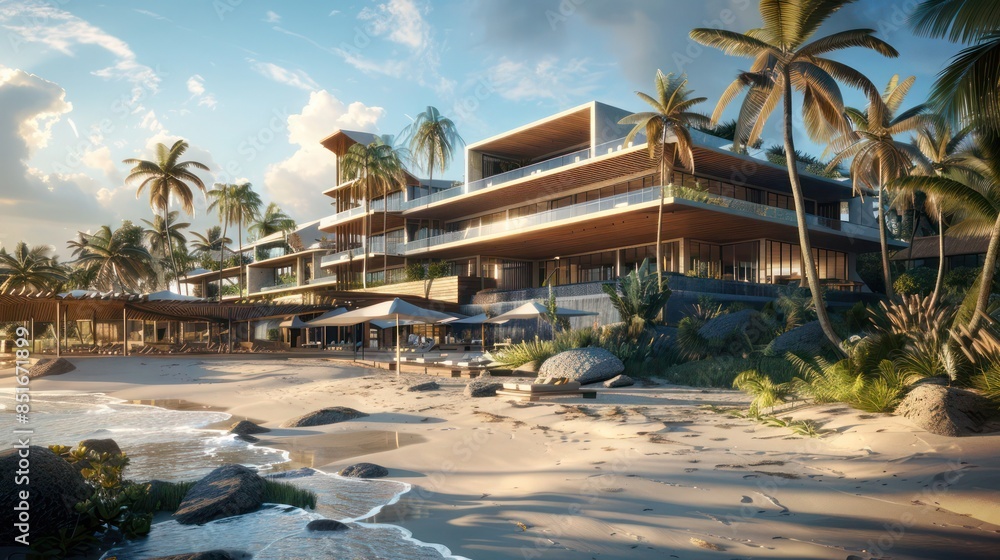 rchitectural plans for a contemporary beachfront resort with luxury accommodations and recreational facilities rchitectural plans for a contemporary beachfront resort with luxury accommodations and recreational facilities