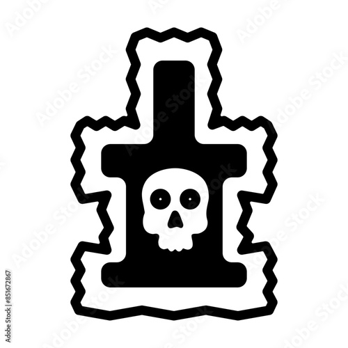 A handy solid icon of black magic 