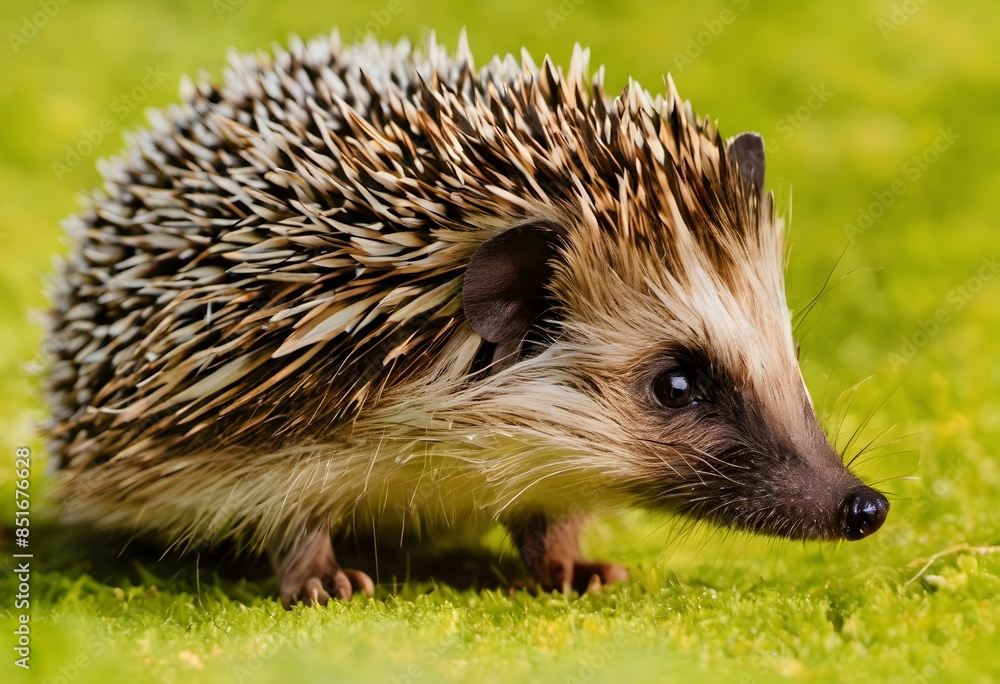 Fototapeta premium A Hedgehog on the grass
