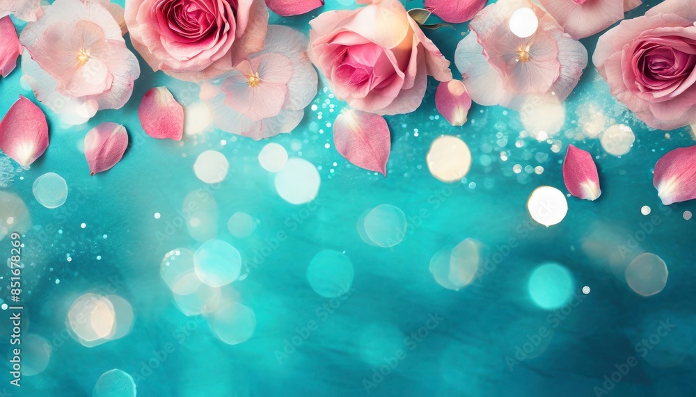 pink roses and bokeh pink roses and bokeh
