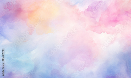 elicate watercolor colorful background. Watercolor wallpaper. Smoke texture. Pastel colors. Ai generated