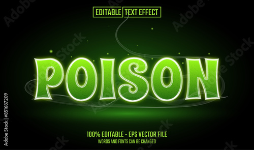 poison editable text effect