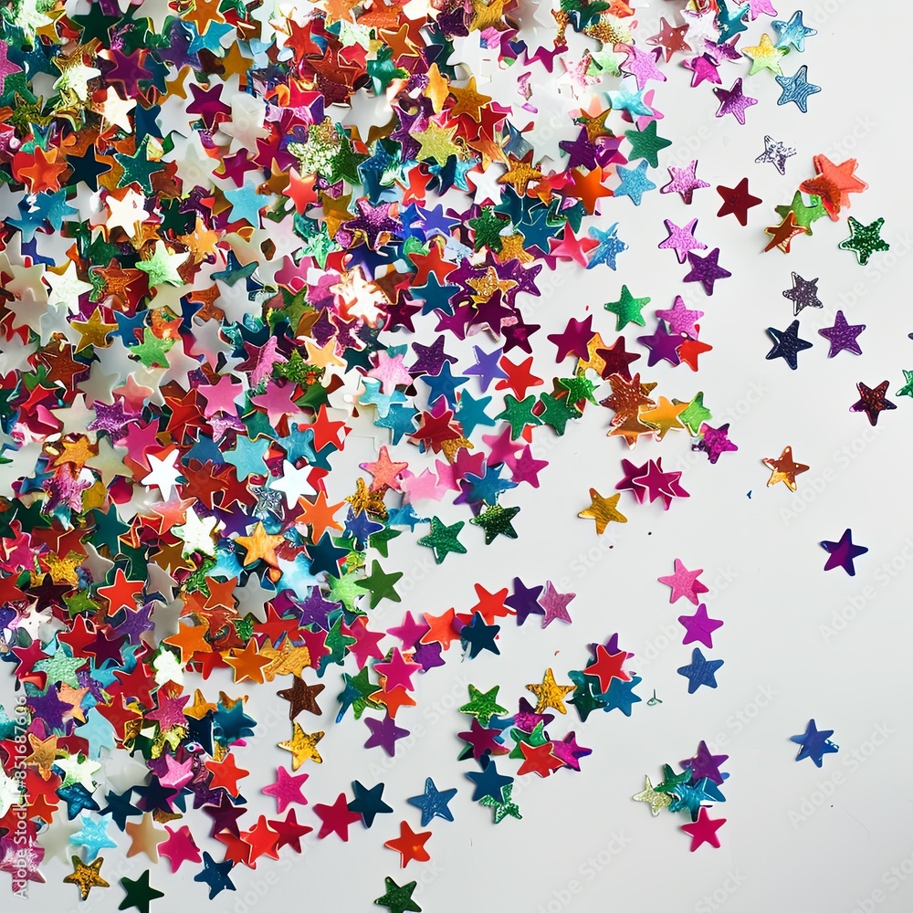 Festive Star Confetti Celebration Festive Star Confetti Celebration