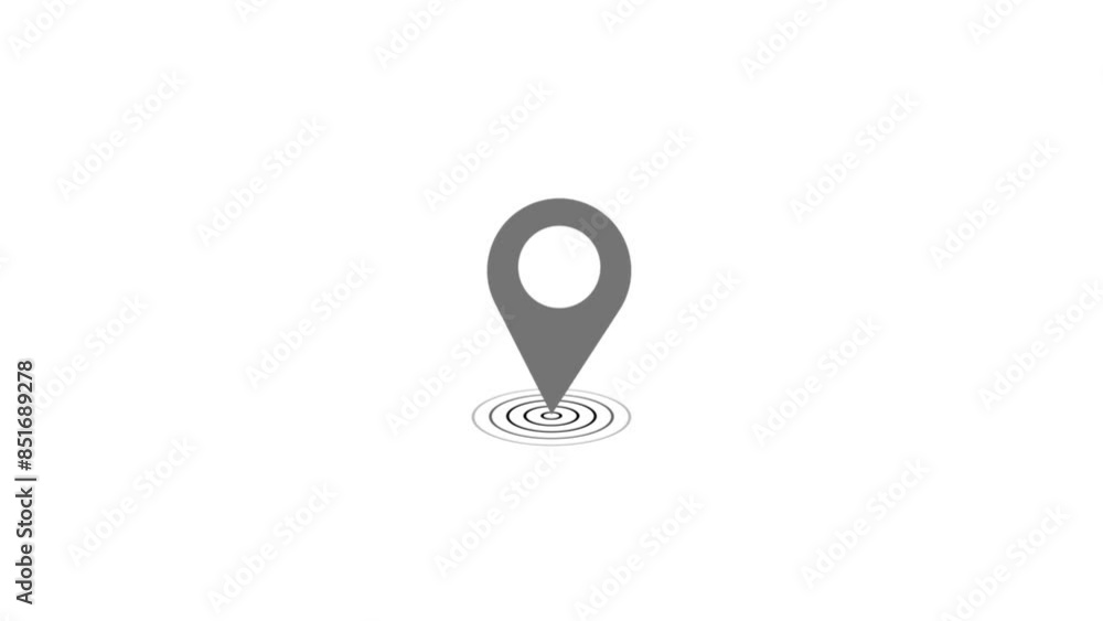 Location Pin Pointer On Map Animated. Location Pin Pointer On Map Animated.
