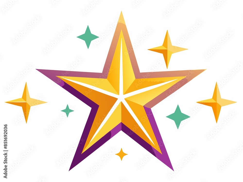 Obraz premium Sparkle star icons. Shine icons. Stars sparkles vector on a white background