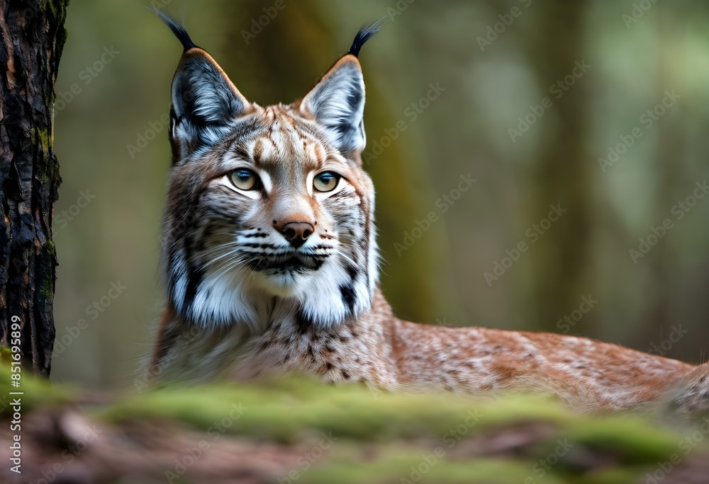 Fototapeta premium A Lynx in the woods