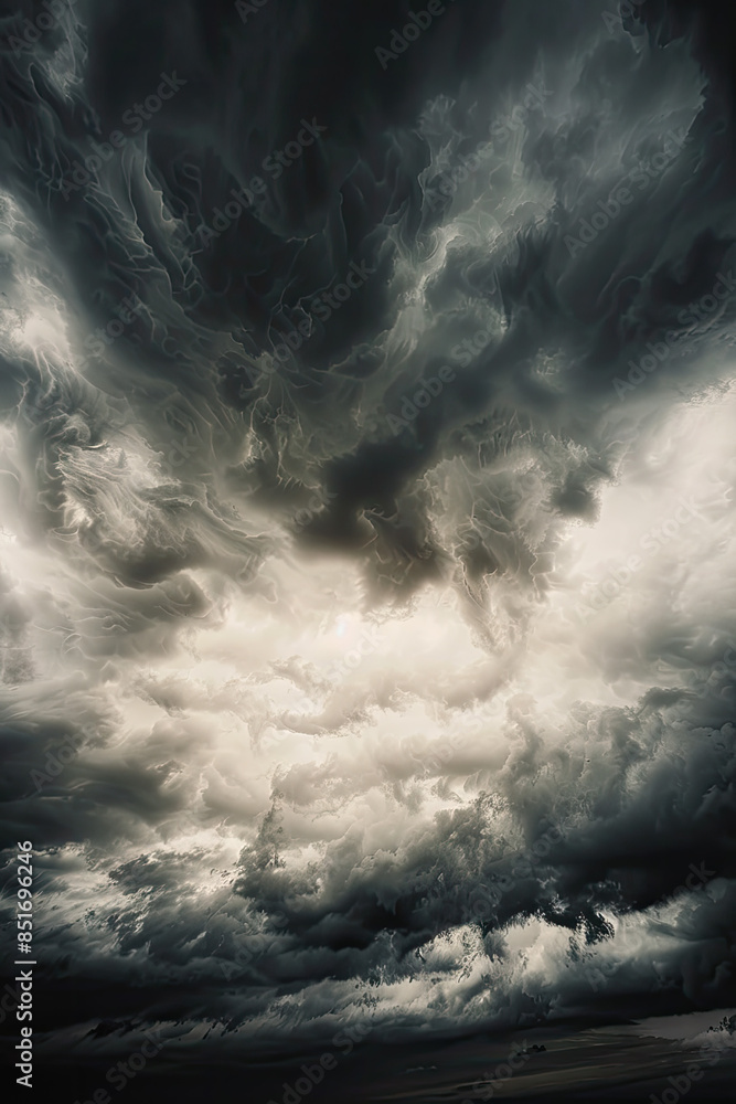 Obraz premium cloudy dark sky