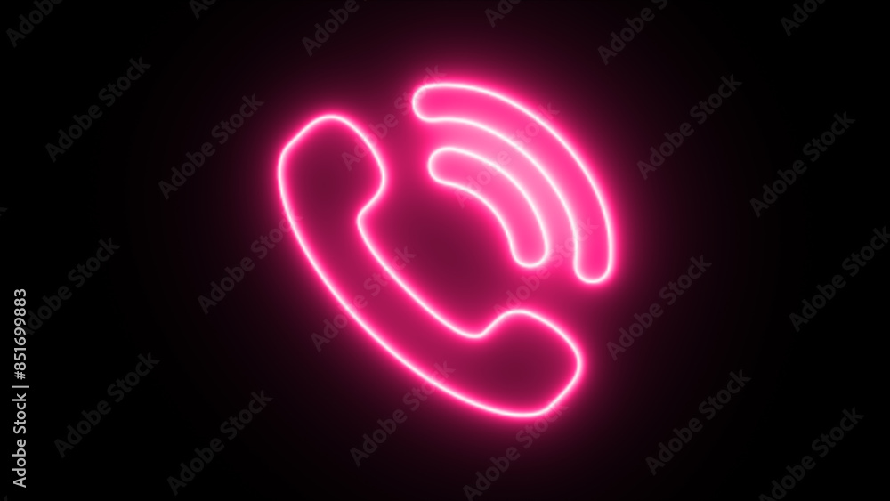 Neon Phone call. call concept on mobile phone icon. glowing telephone call symbol. Neon Phone call. call concept on mobile phone icon. glowing telephone call symbol.