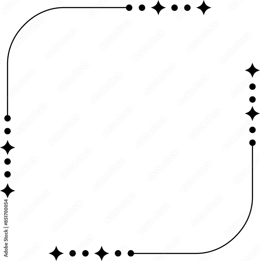 Obraz premium Minimalist aesthetic line frame