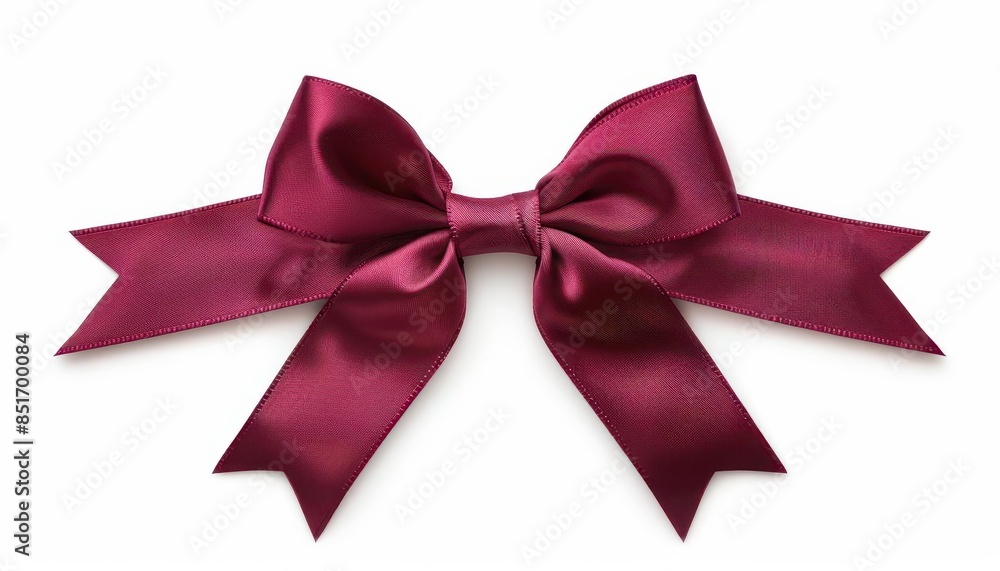 elegant red satin ribbon tied in a perfect bow isolated against a pristine white background ideal for gift wrapping or decorative purposes digital illustration elegant red satin ribbon tied in a perfect bow isolated against a pristine white background ideal for gift wrapping or decorative purposes digital illustration