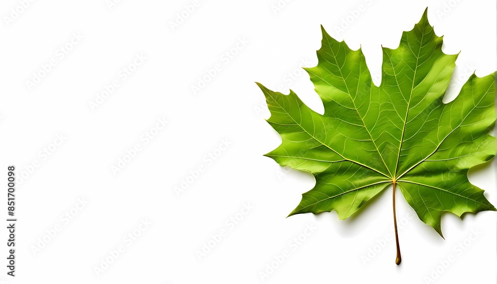 Maple leaf on white background, Ai Generated Maple leaf on white background, Ai Generated