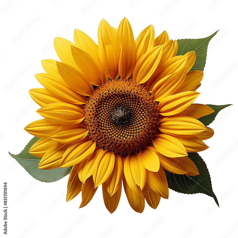 Naklejka premium Sunflower blossom PNG