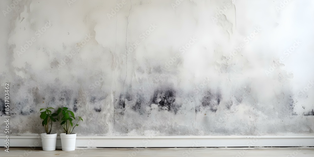 Interpreting the Symbolism of a White Wall with Toxic Mold Dampness