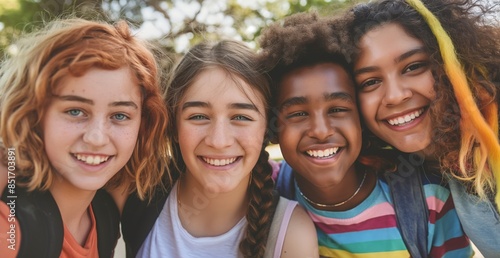 LGBTQ Students Celebrating Pride and Freedom at School