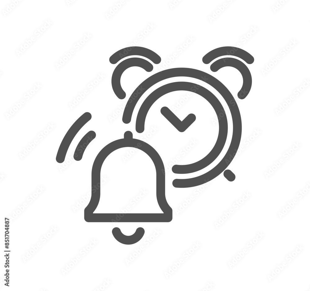 Notification related icon outline and linear vector. Notification related icon outline and linear vector.
