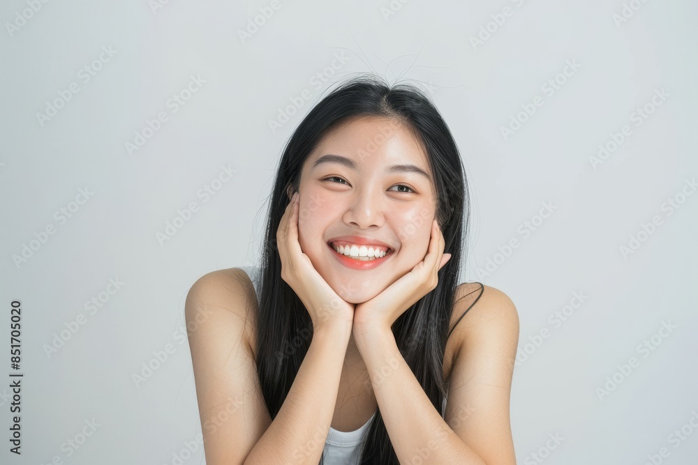 Beautiful young asian woman with clean fresh skin on white background, Face care, Facial treatment, Cosmetology, beauty and spa, Asian women portrait. Beautiful young asian woman with clean fresh skin on white background, Face care, Facial treatment, Cosmetology, beauty and spa, Asian women portrait.