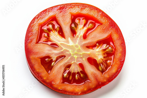 Wallpaper Mural tomato slice isolated on white background Torontodigital.ca