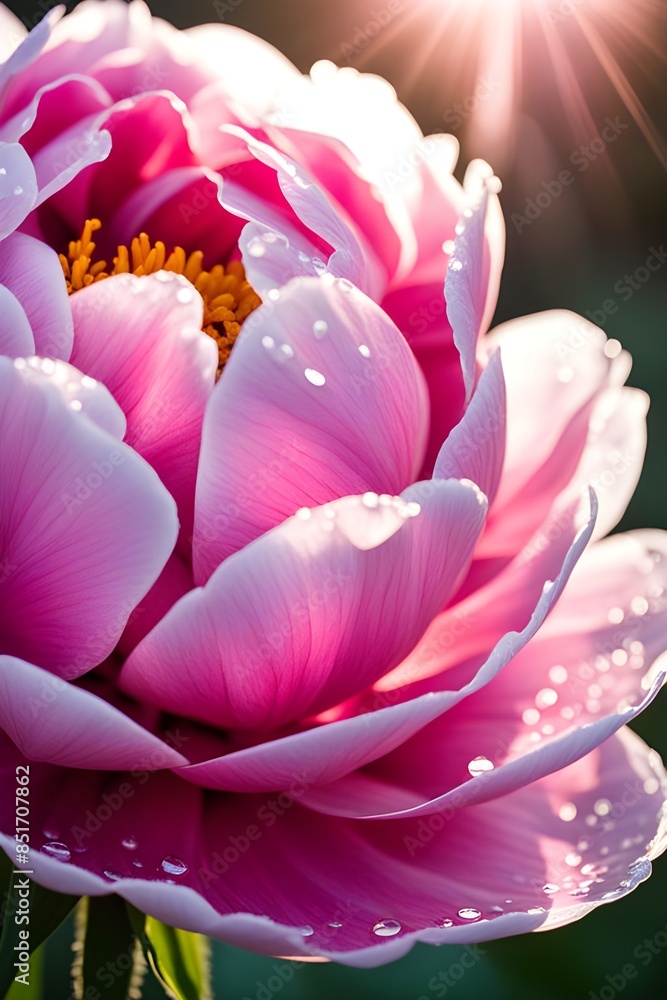 Beautiful pink peony flower Beautiful pink peony flower