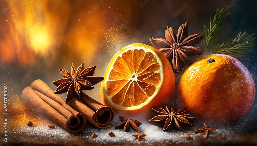 orange and cinnamon sticks orange and cinnamon sticks