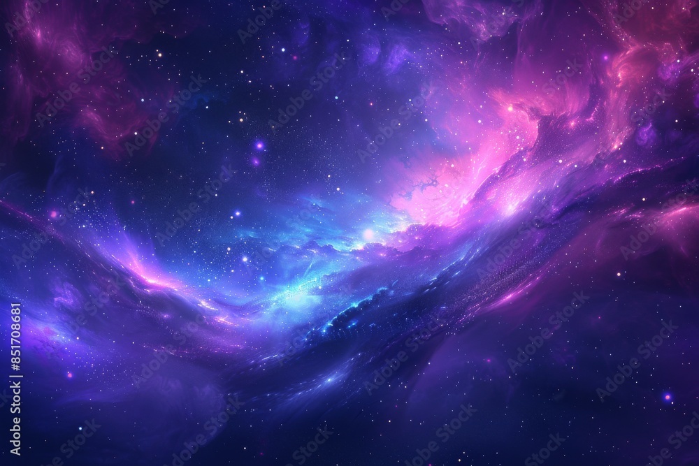 Cosmic Nebula with Swirling Colors Cosmic Nebula with Swirling Colors