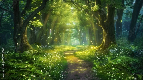 Magical fantasy fairy tale scenery