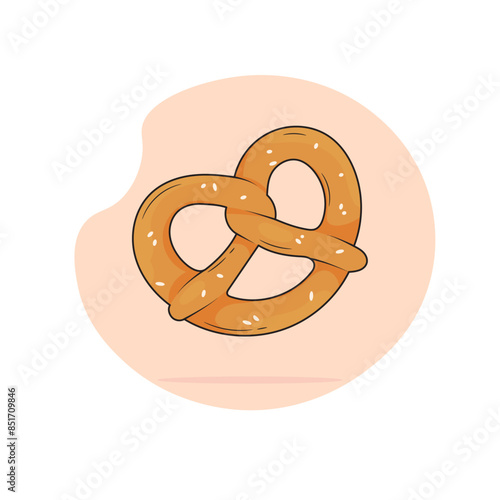 pretzel  vector illustration