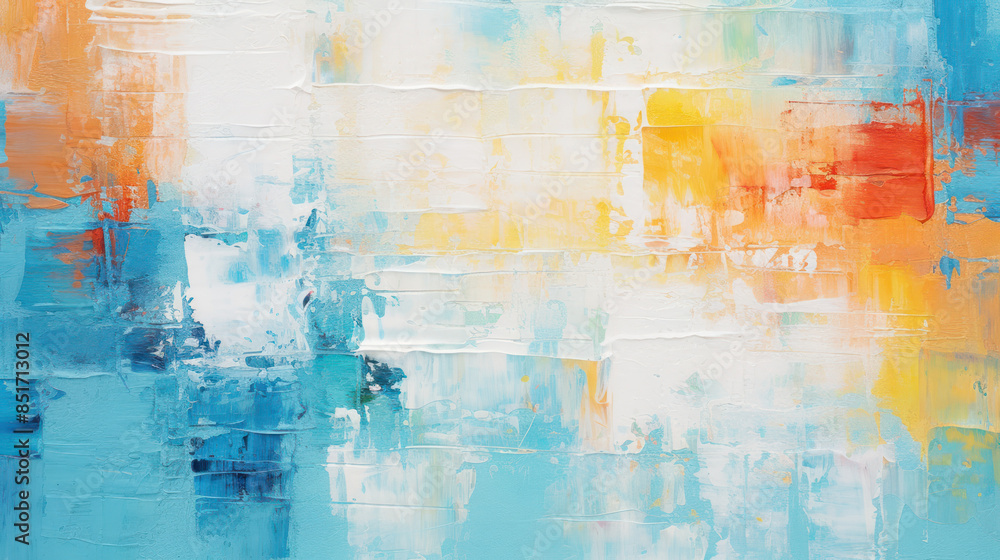 Vibrant and Textured Abstract Art. Dynamic Brushstrokes and Palette Knife Marks Vibrant and Textured Abstract Art. Dynamic Brushstrokes and Palette Knife Marks