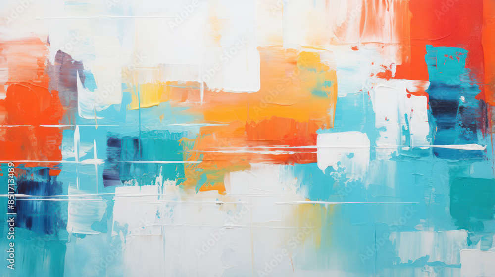 Vibrant and Textured Abstract Art. Dynamic Brushstrokes and Palette Knife Marks Vibrant and Textured Abstract Art. Dynamic Brushstrokes and Palette Knife Marks