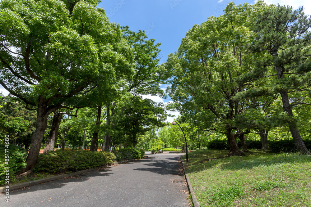 Naklejka premium 都立猿江恩賜公園(東京都江東区毛利2丁目)