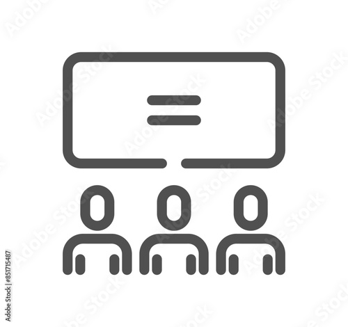 Equality related icon outline and linear vector.