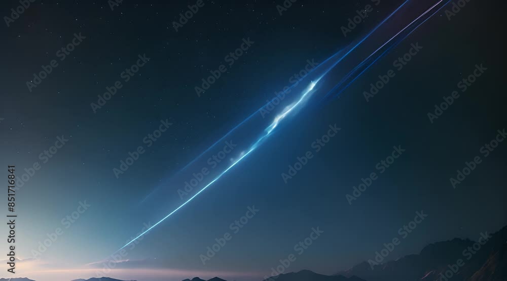 Light trail in the sky Light trail in the sky