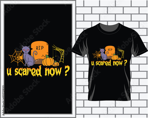 Halloween t shirt design vector, Halloween vector, halloween apparel photo