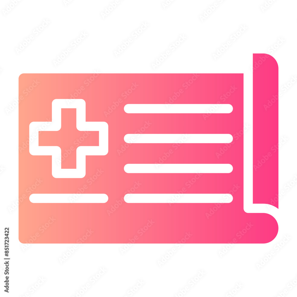 Fototapeta premium prescription gradient icon